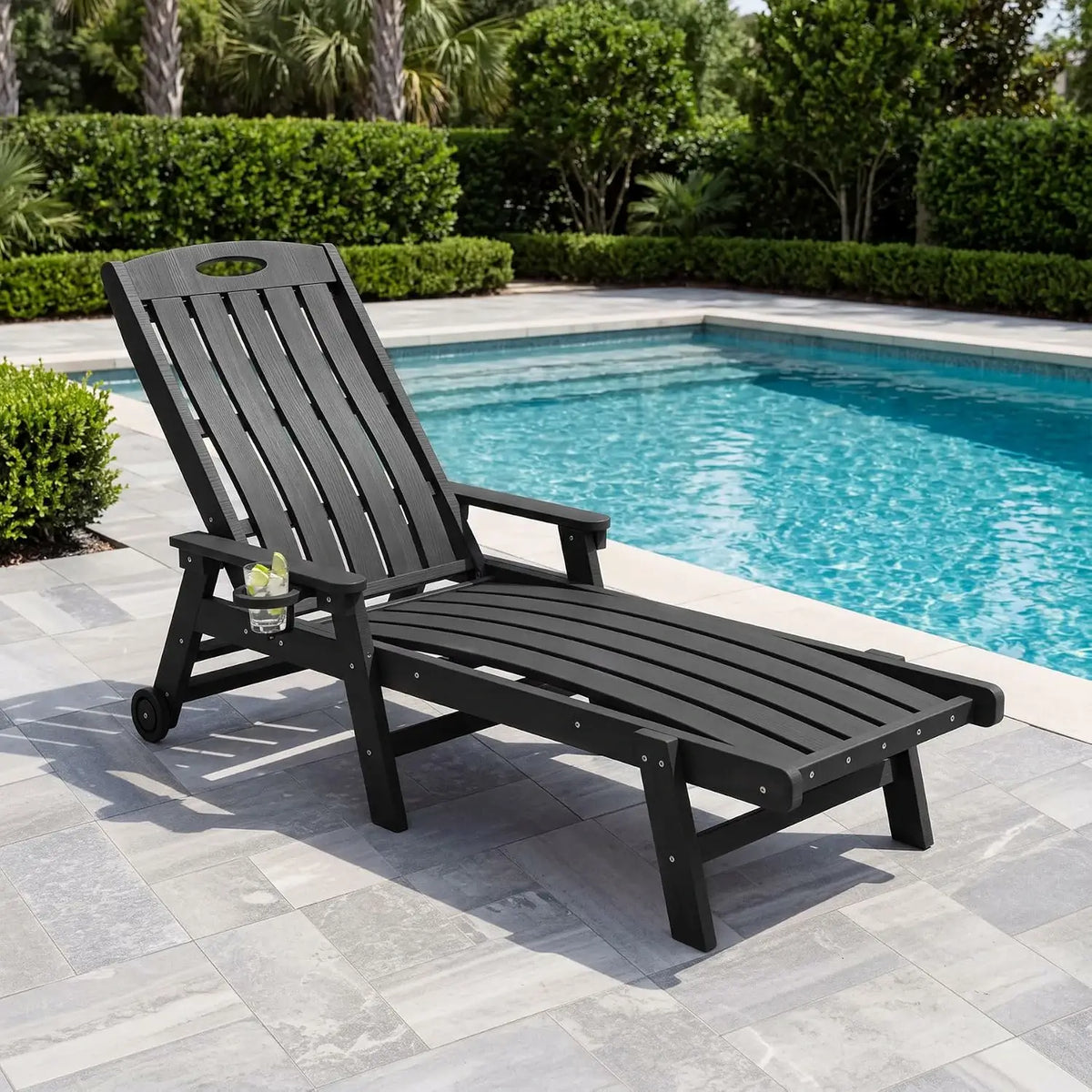 domi hdpe vertical slatted chaise lounge#Color_black