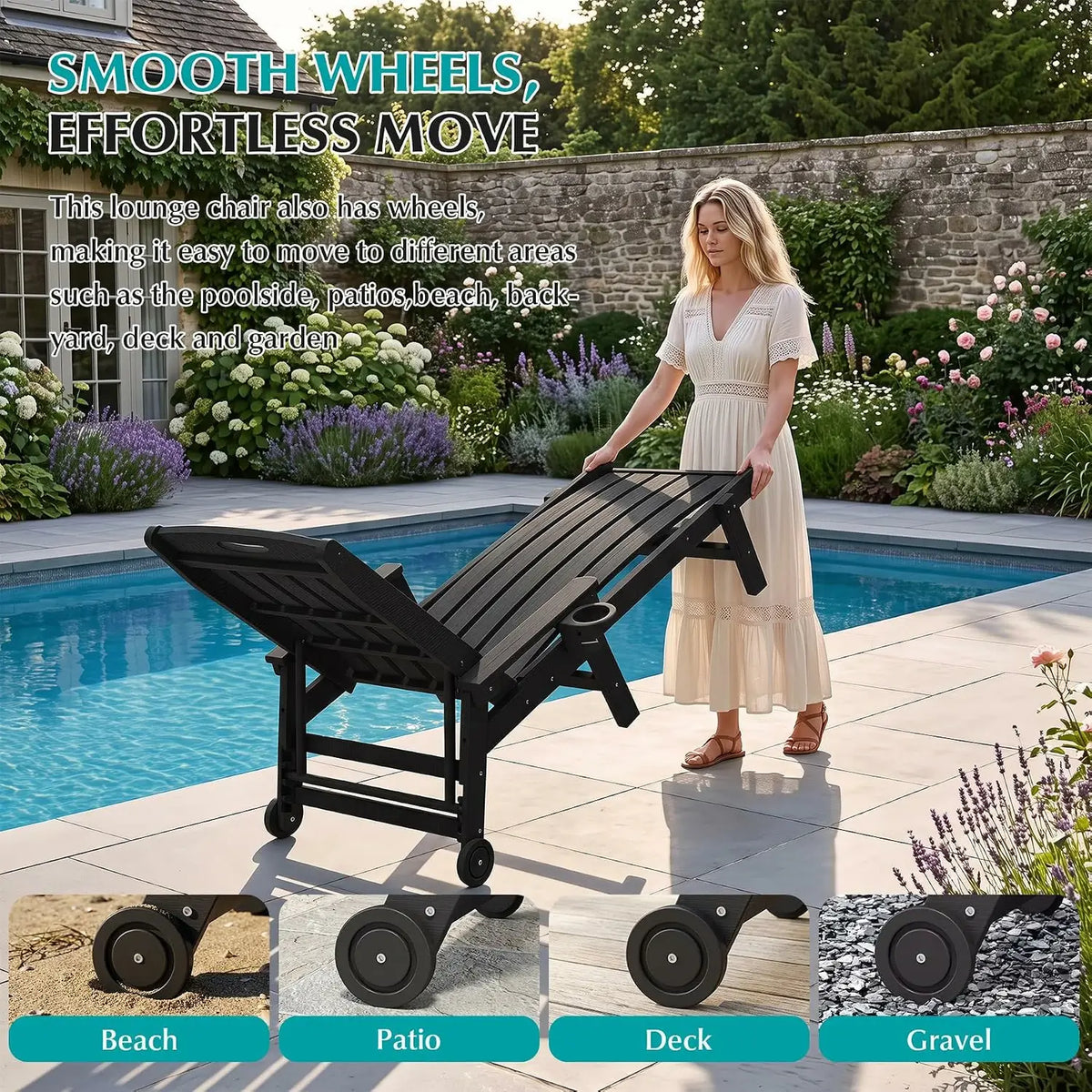 domi hdpe vertical slatted chaise lounge#Color_black