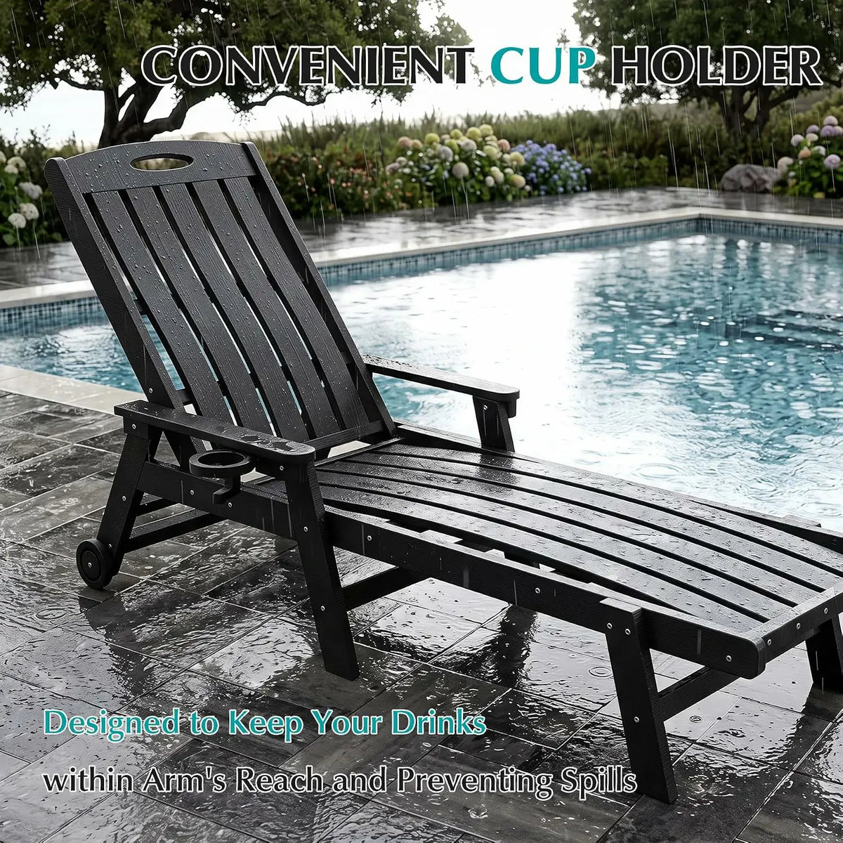 domi hdpe vertical slatted chaise lounge#Color_black