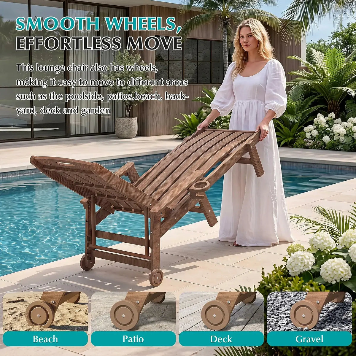 domi hdpe vertical slatted chaise lounge#Color_dark brown