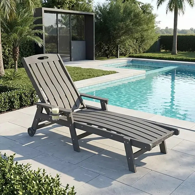 domi hdpe vertical slatted chaise lounge#Color_gray
