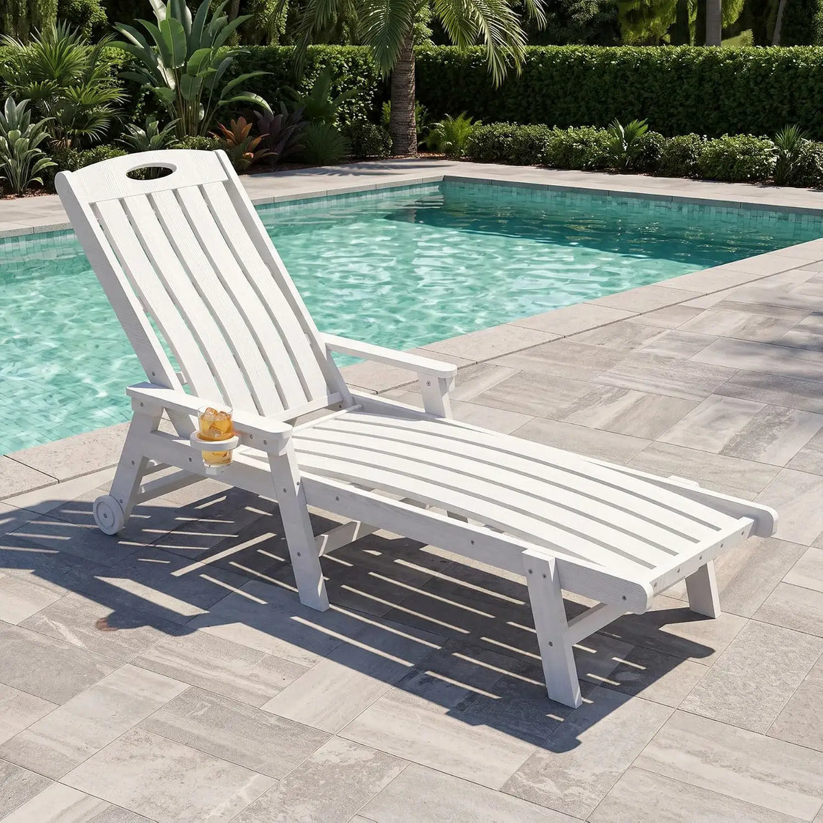 domi hdpe vertical slatted chaise lounge#Color_white