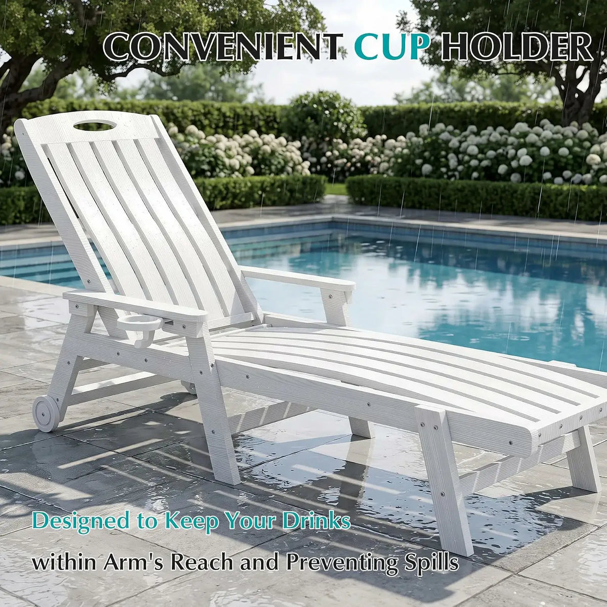 domi hdpe vertical slatted chaise lounge#Color_white