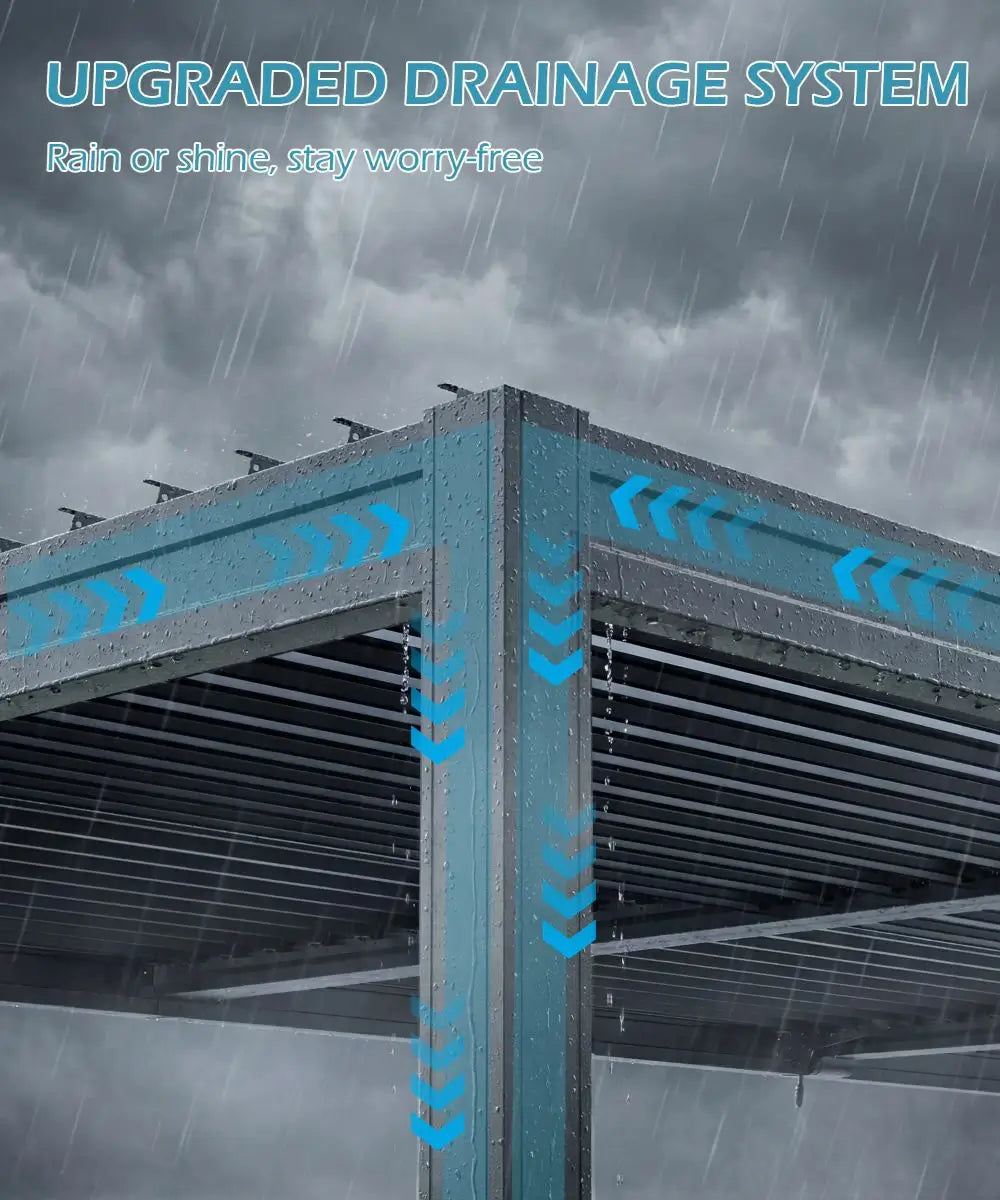domi louvered pergola#size_10'x20'