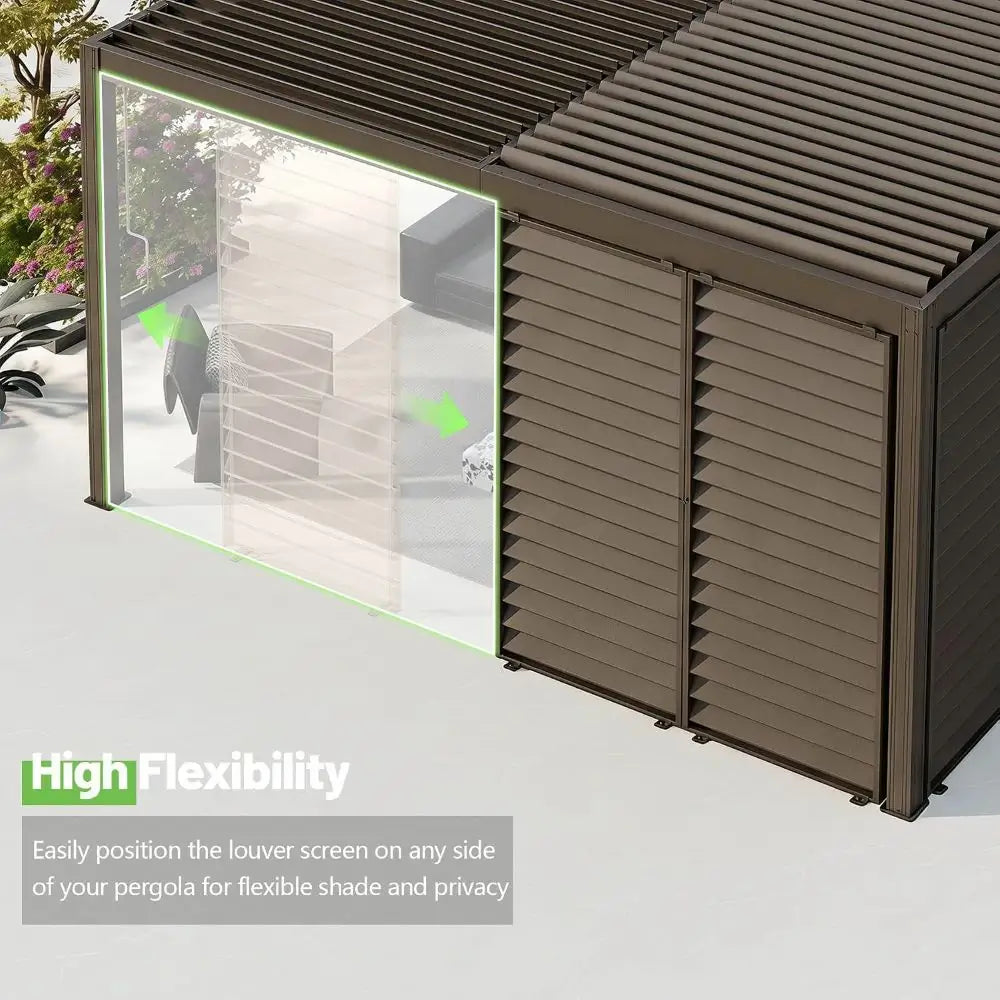 Aluminum Louvered Pergola Screen -1 Pack