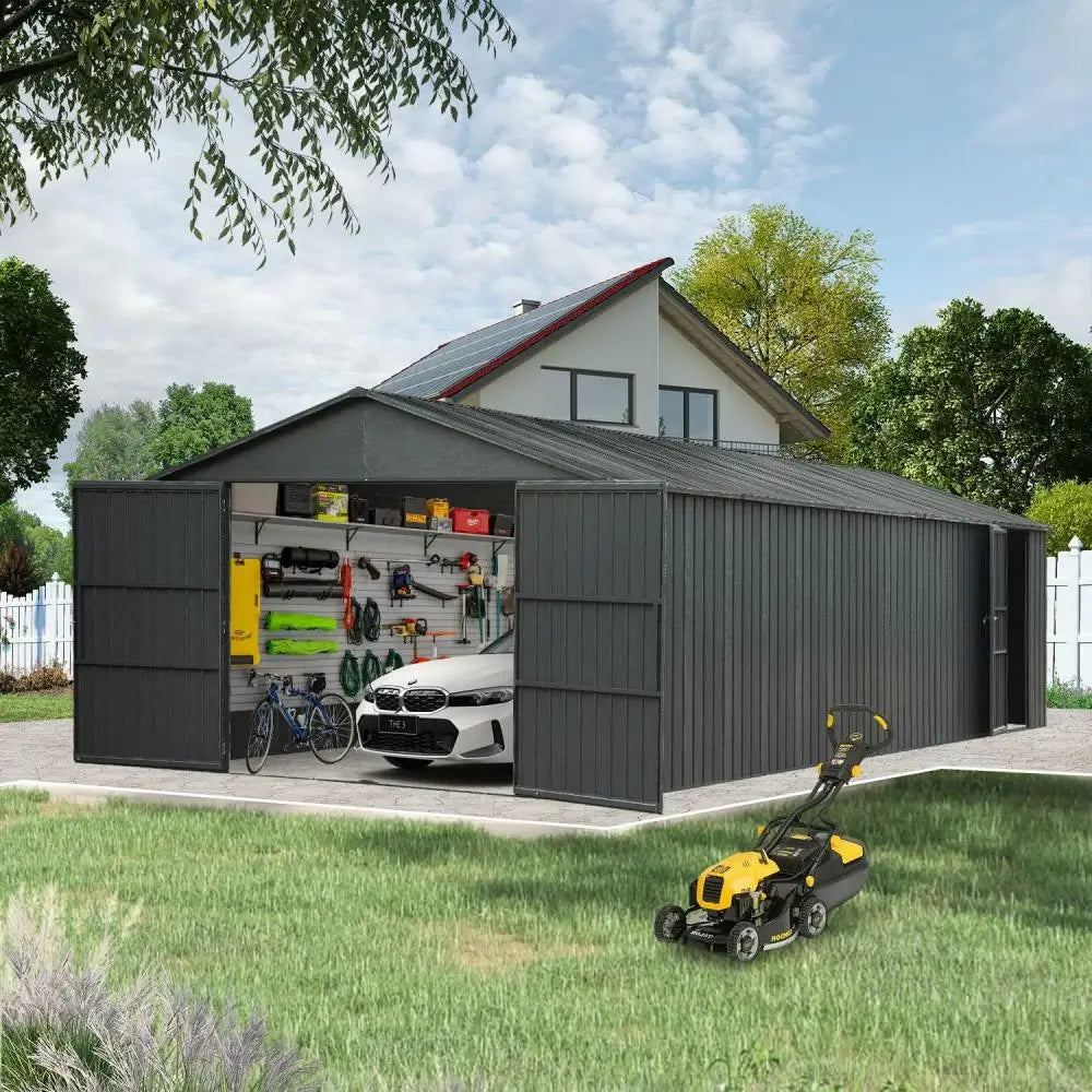 Domi Outdoor Living metal garage storage shed#size_12'x15'
