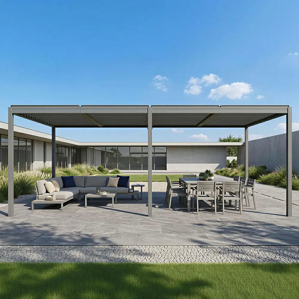 domi louvered pergola#size_12'x24'-New