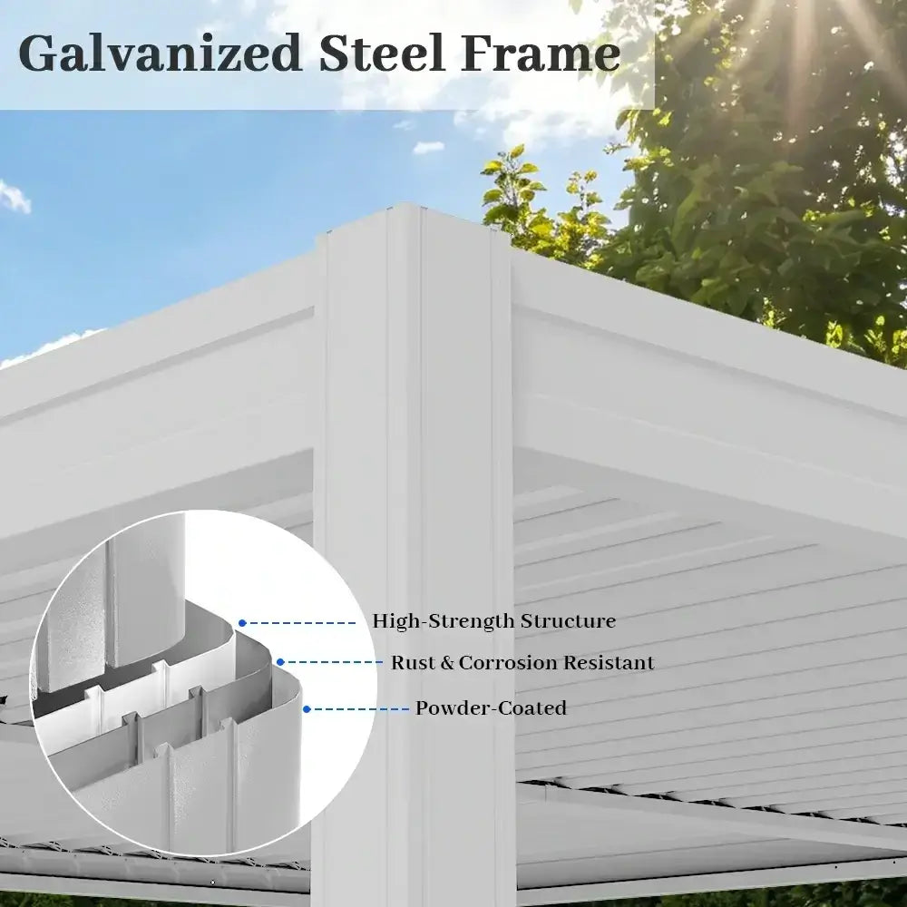 domi louvered pergola#size_14'x20'-New