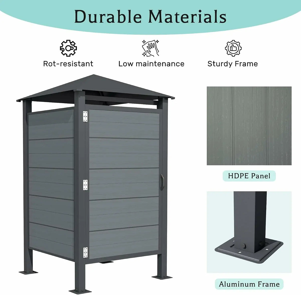 domi outdoor shower enclosure#Color_gray
