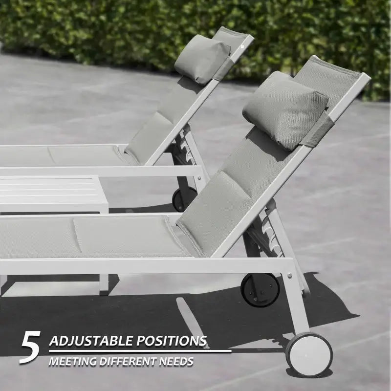 Domi Paded Chaise Lounge#Color_Khaki