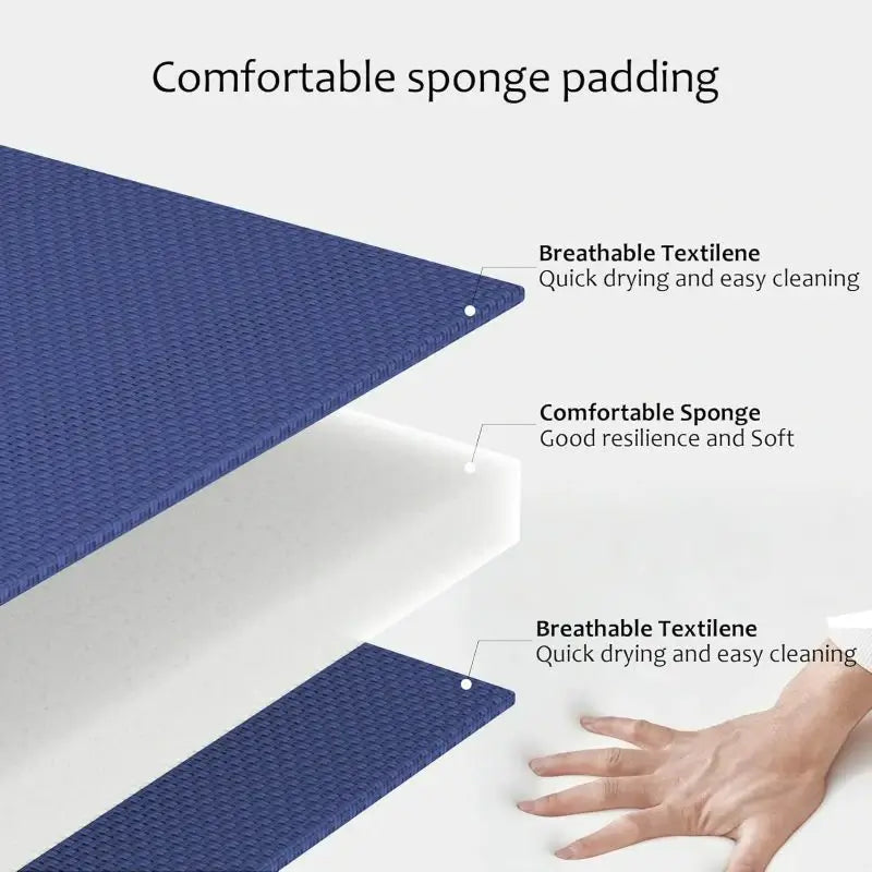 Domi Paded Chaise Lounge#Color_Navy Blue