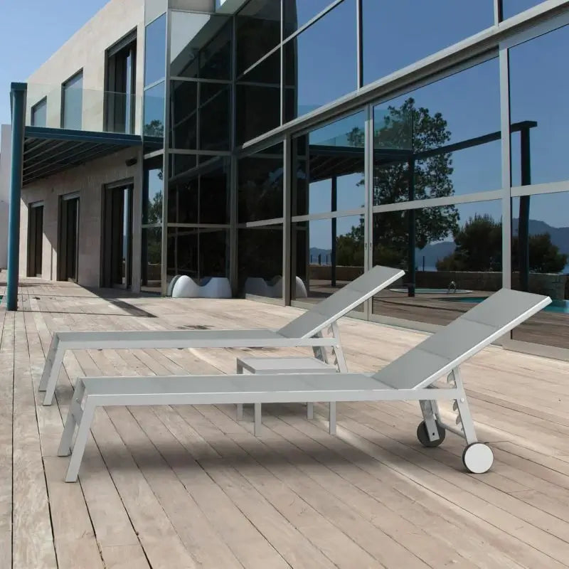 Domi Paded Chaise Lounge#Color_Gray