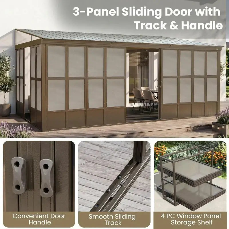 domi wall mounted sunroom#size_12'x20'