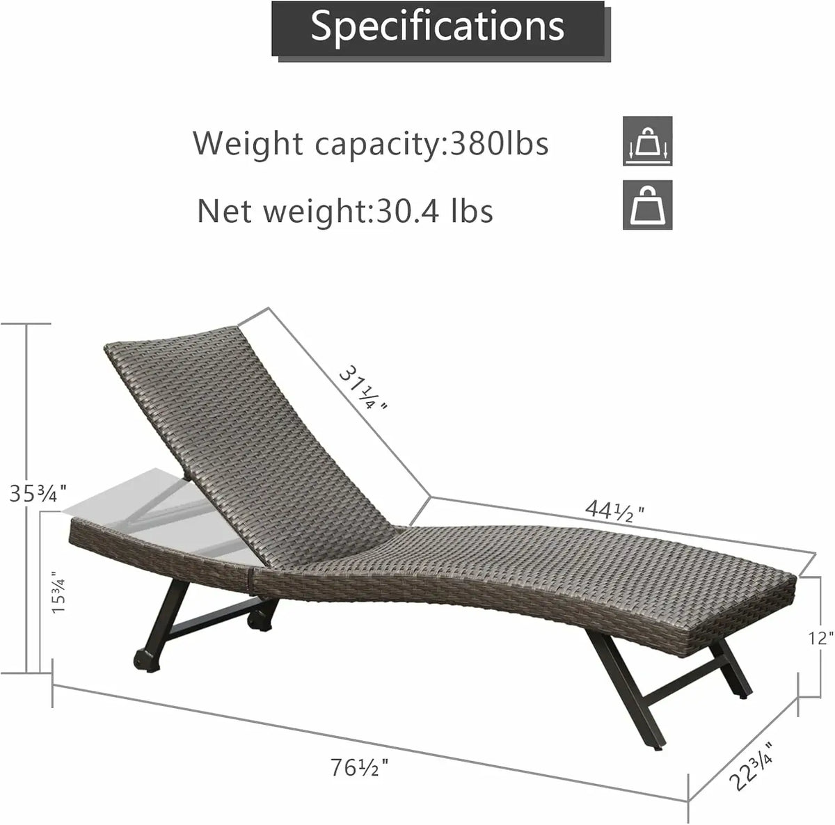 domi rattan chaise lounge#Color_dark-brown