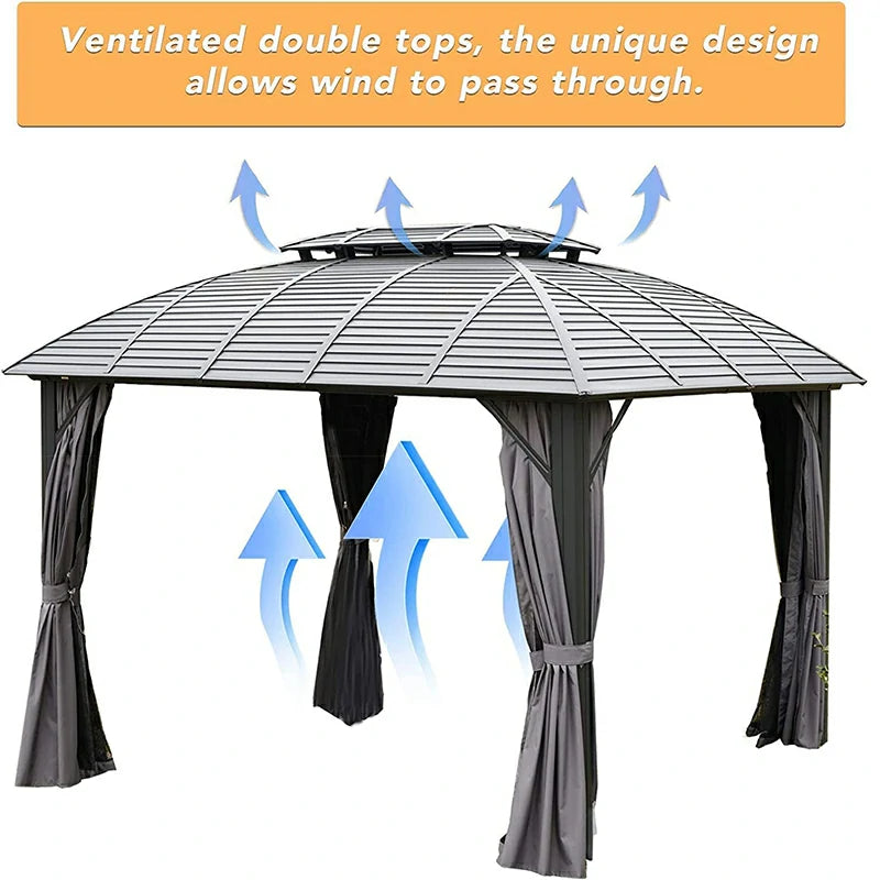 10'x12' Arc Hardtop Gazebo