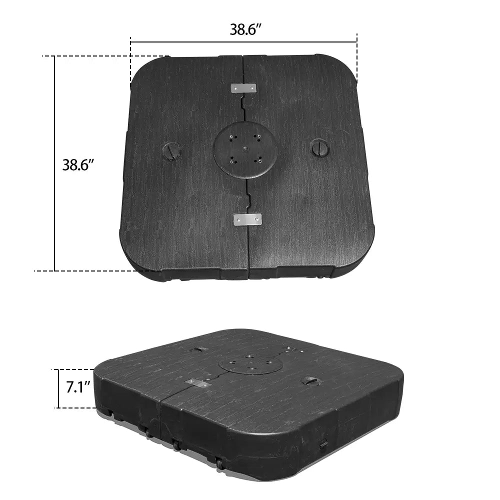Double Top Cantilever Patio Umbrella Base- 330 LBS