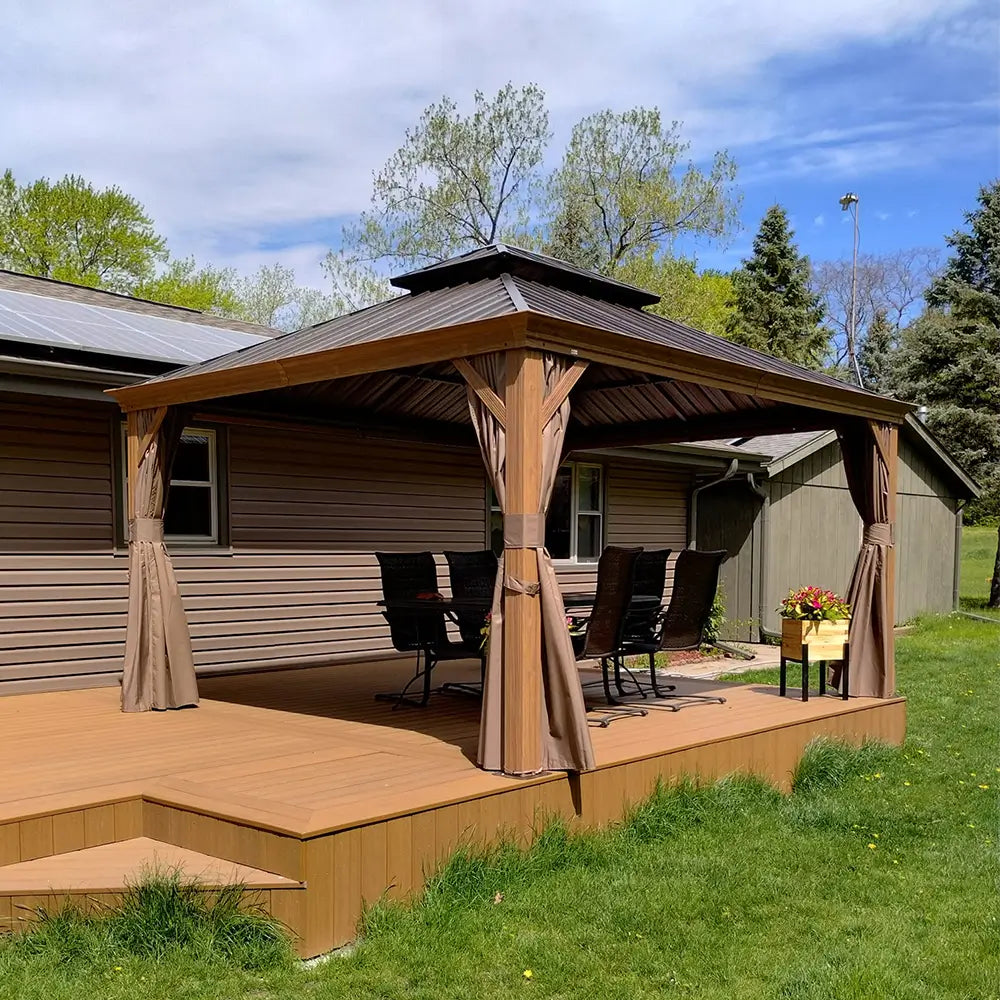 Domi Outdoor Living Hardtop Gazebo#size_10'x14'