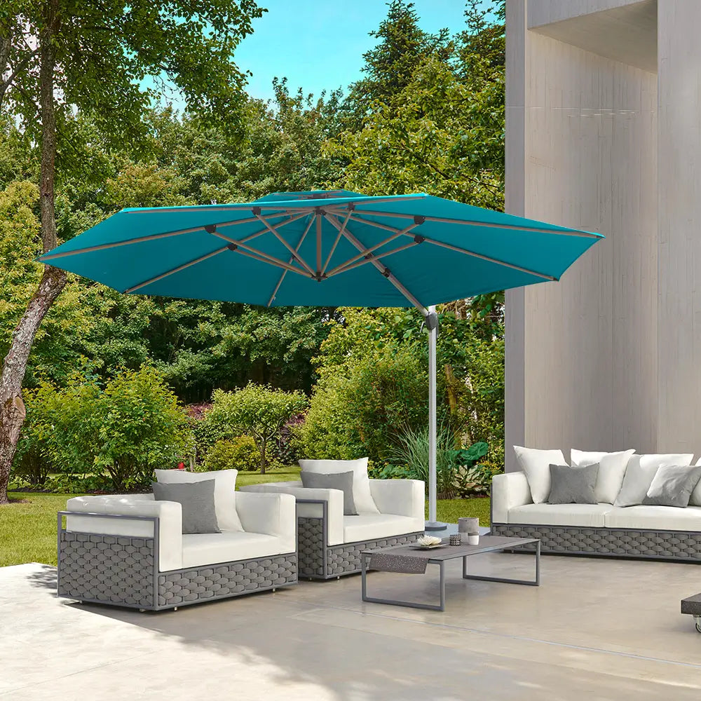 domi patio umbrella #color_Turquoise Blue