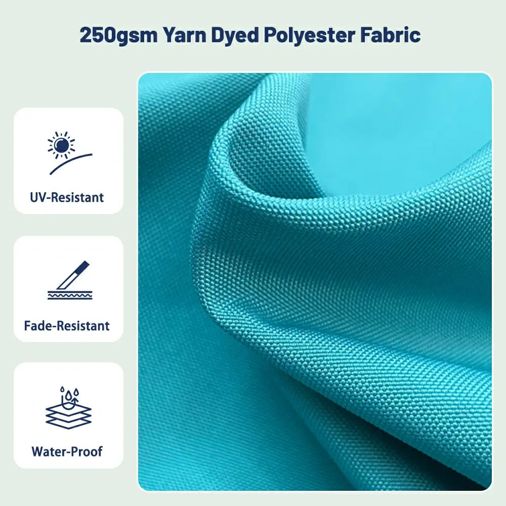 Domi Outdoor Living cantilever umbrella with foot pedal#color_Turquoise Blue