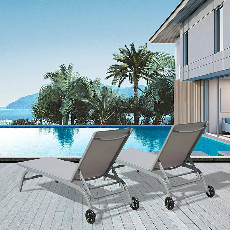 Domi Outdoor Living chaise lounge#color_gray