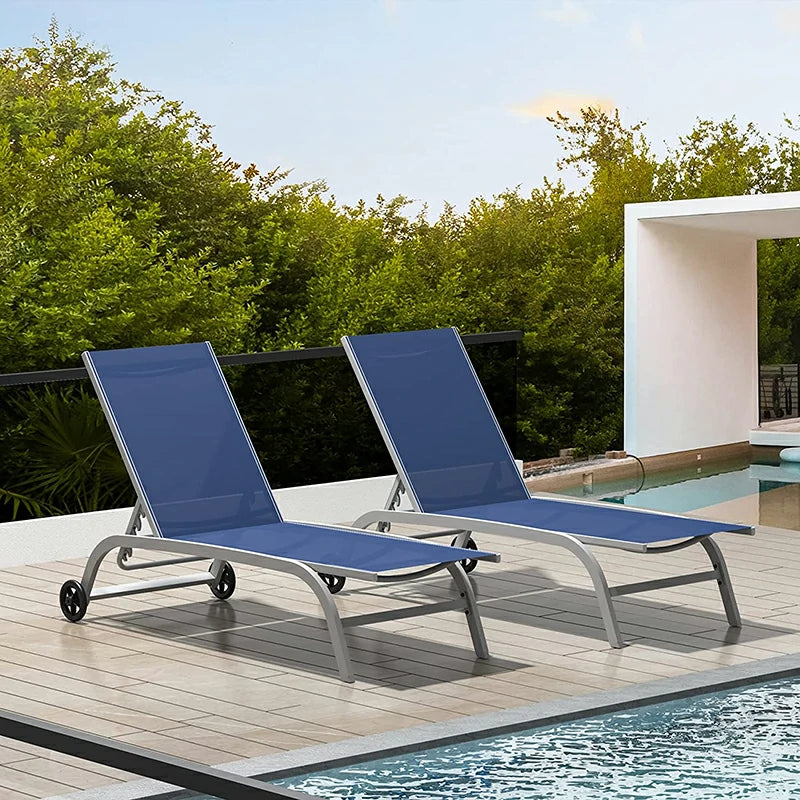 Domi Outdoor Living chaise lounge#color_navy blue
