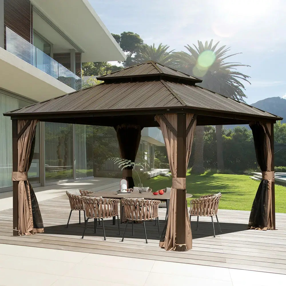 Domi outdoor living Hardtop gazebo#size_10'x10'