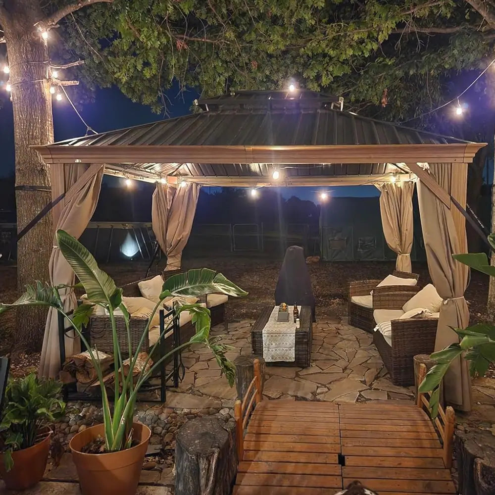 Domi Outdoor Living Hardtop Gazebo#size_12'x12'