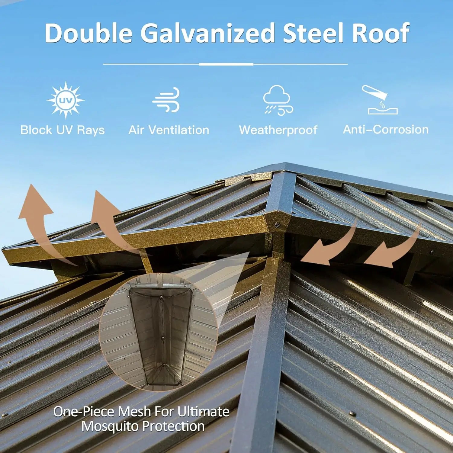 Domi outdoor living Hardtop gazebo#size_10'x13'