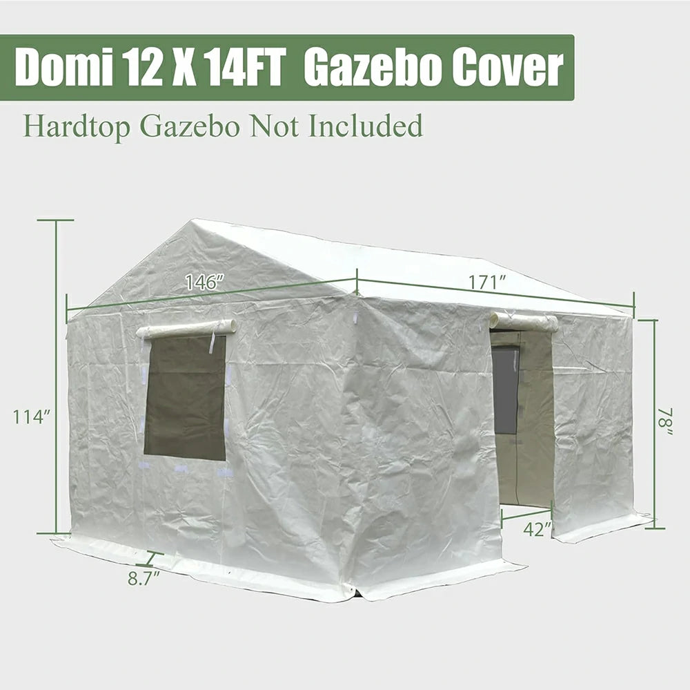 hardtop gazebo#size_12'x14'-Gable roof