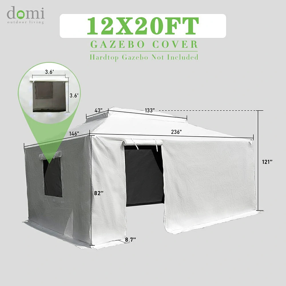 hardtop gazebo#size_12'x20'