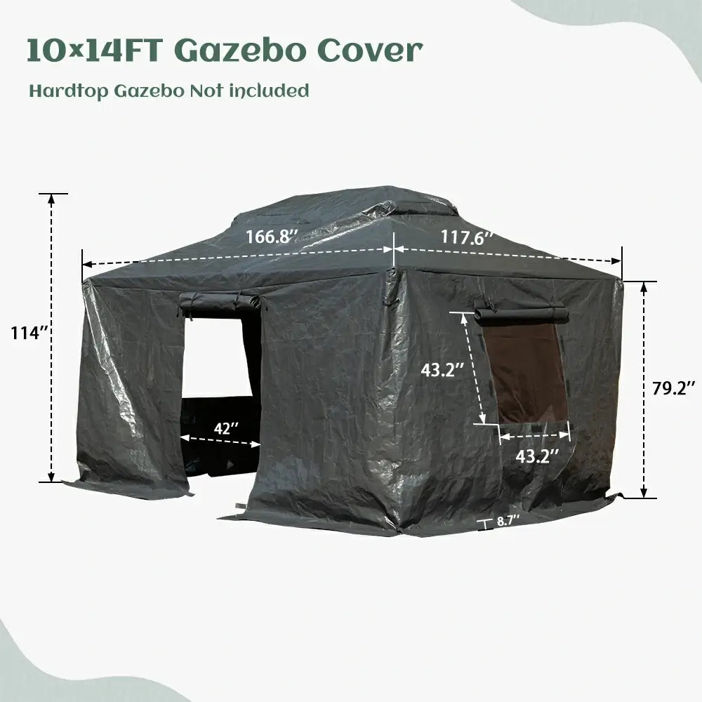 hardtop gazebo#size_10'x14'