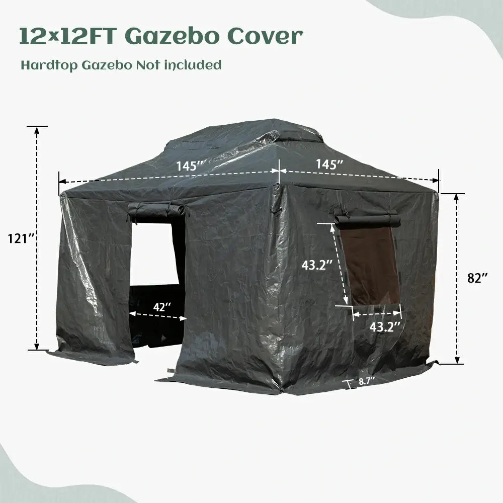 hardtop gazebo#size_12'x12'