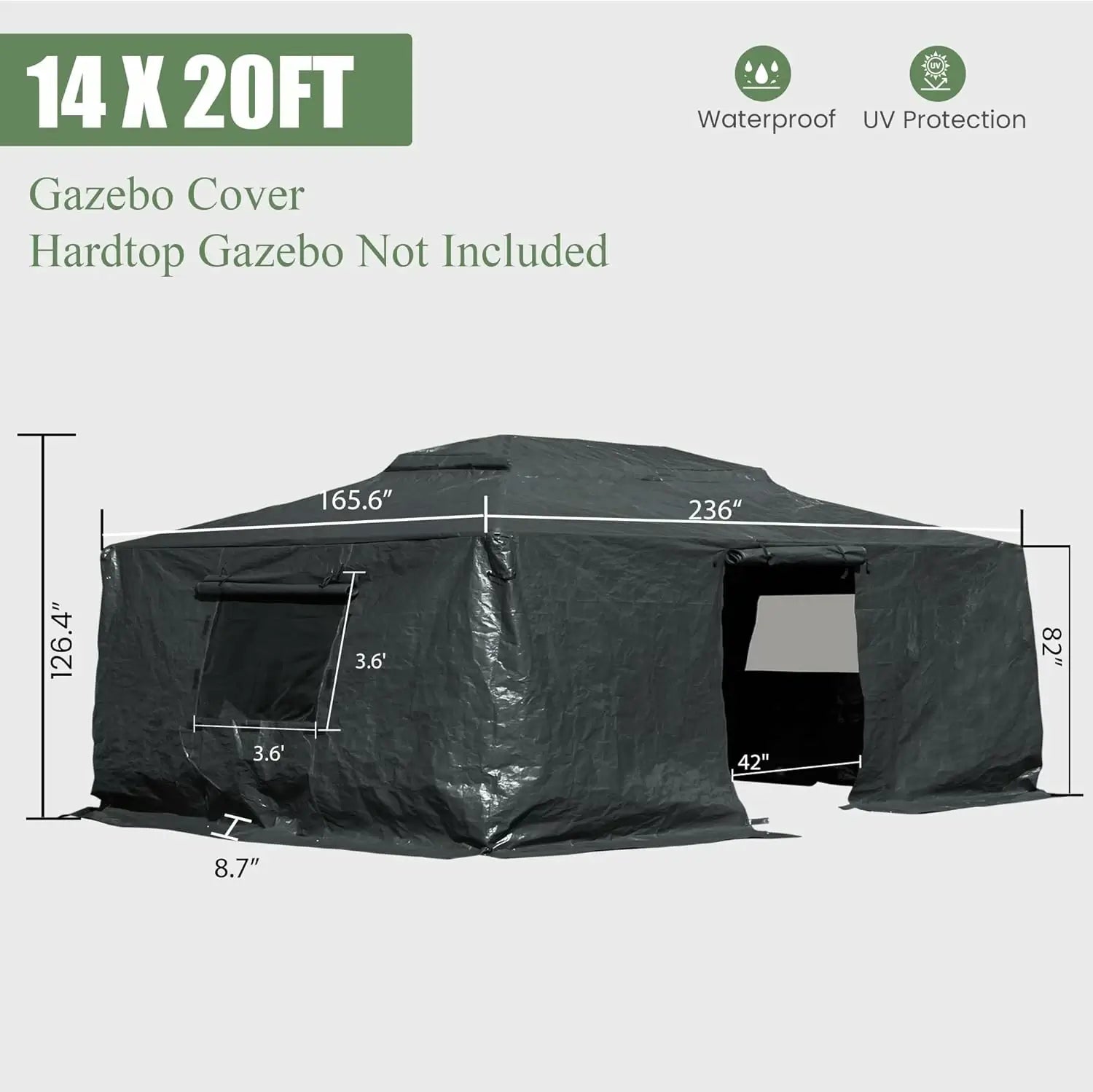 hardtop gazebo#size_14'x20'