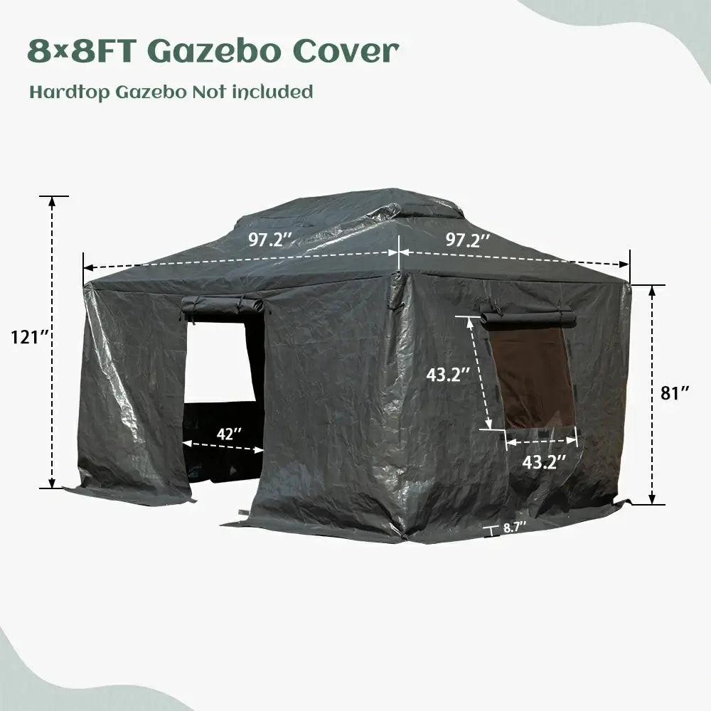 hardtop gazebo#size_8'x8'