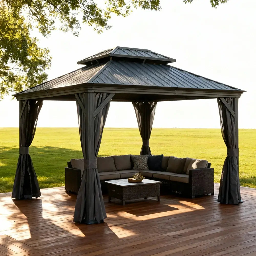 Domi outdoor living Hardtop gazebo#size_11'x13'