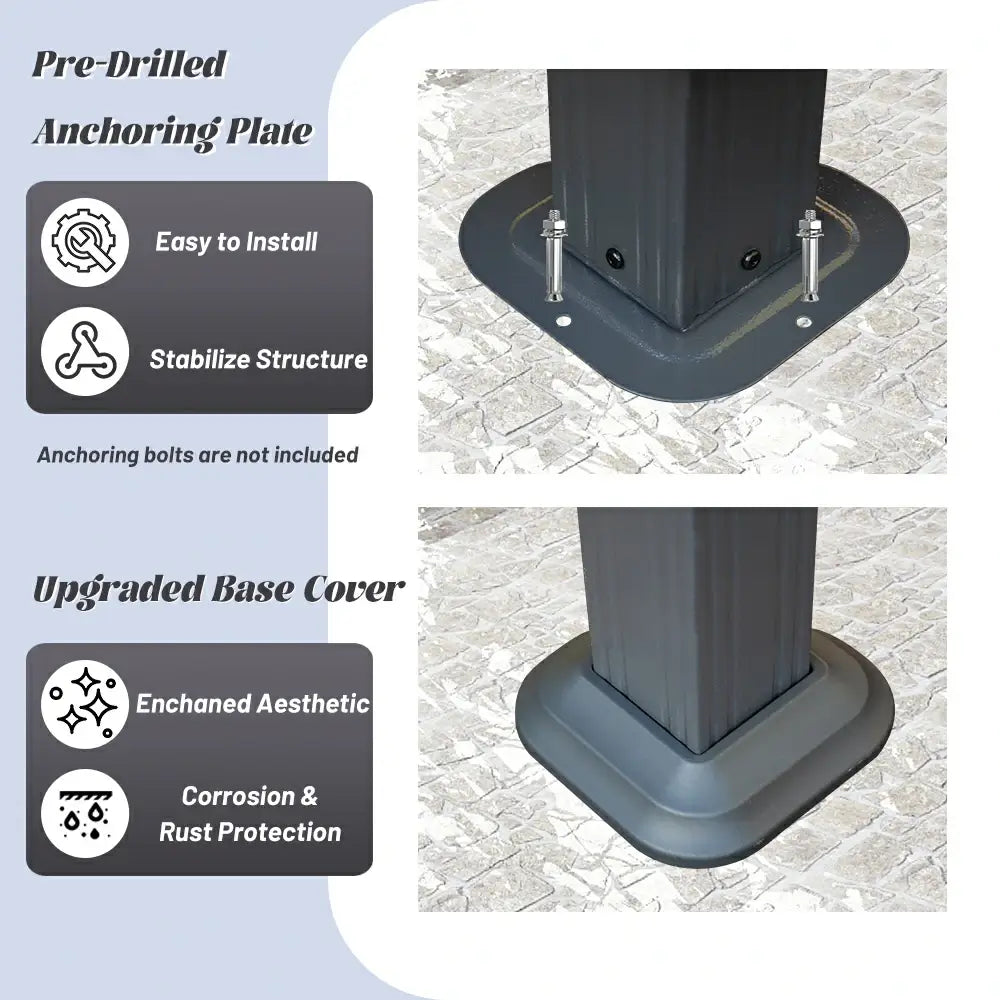 Domi outdoor living Hardtop gazebo#size_11'x13'