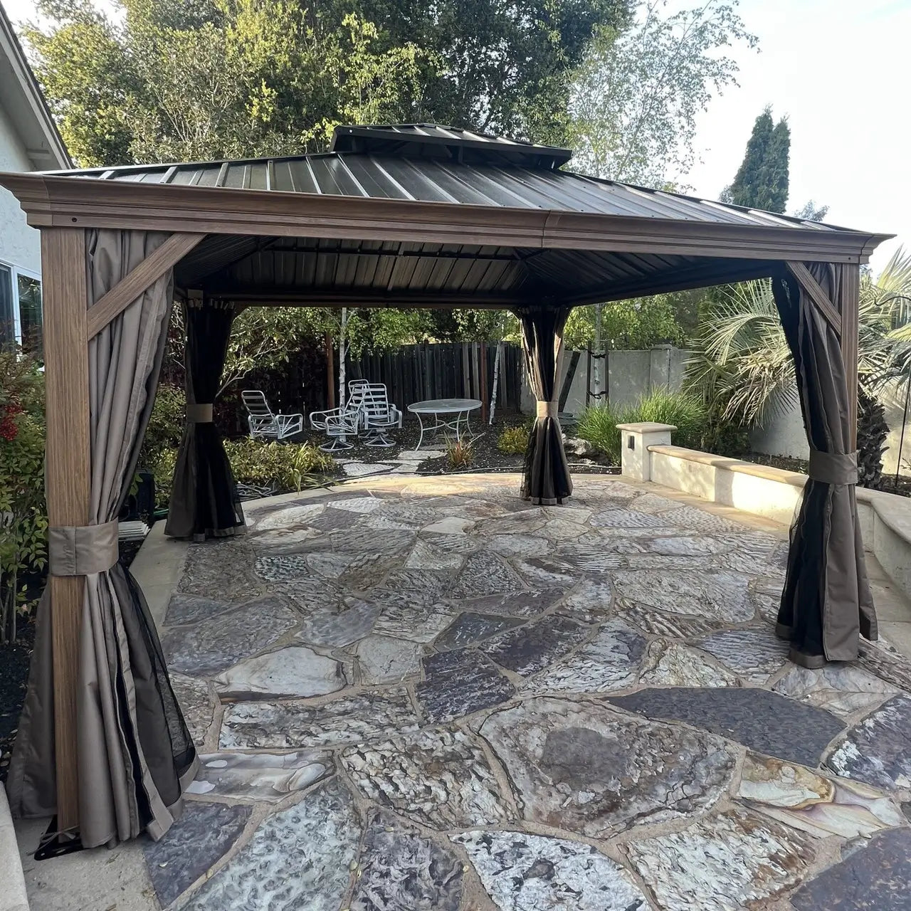 Domi Outdoor Living Hardtop Gazebo#size_12'x14'