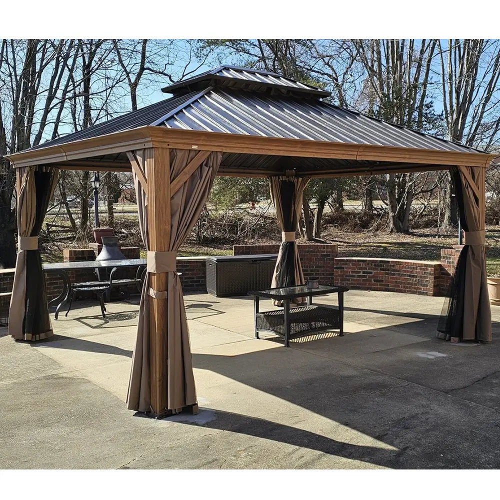 Domi Outdoor Living Hardtop Gazebo#size_12'x14'