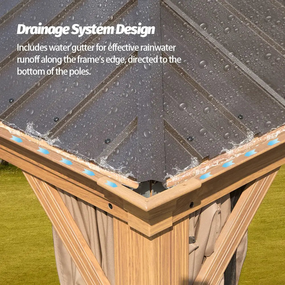Domi Outdoor Living Hardtop Gazebo#size_14'x24'
