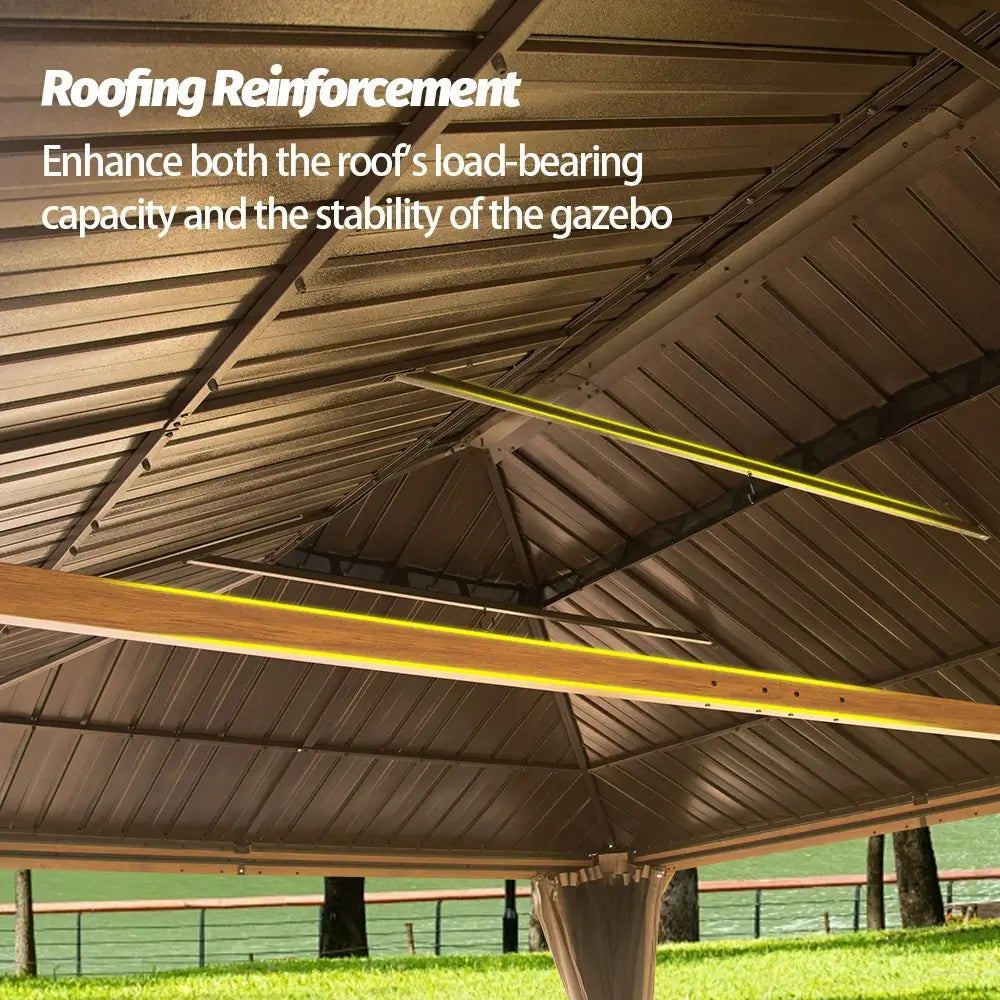 Domi Outdoor Living Hardtop Gazebo#size_14'x24'