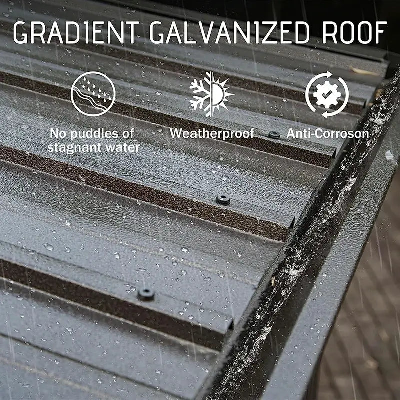 Domi Outdoor Living WallMounted Hardtop Gazebo with Drainage Gutters