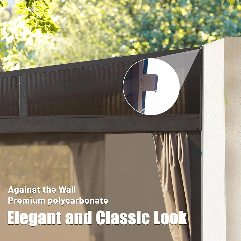 Wall-Mounted Hardtop Gazebo | Domi Outdoor Living