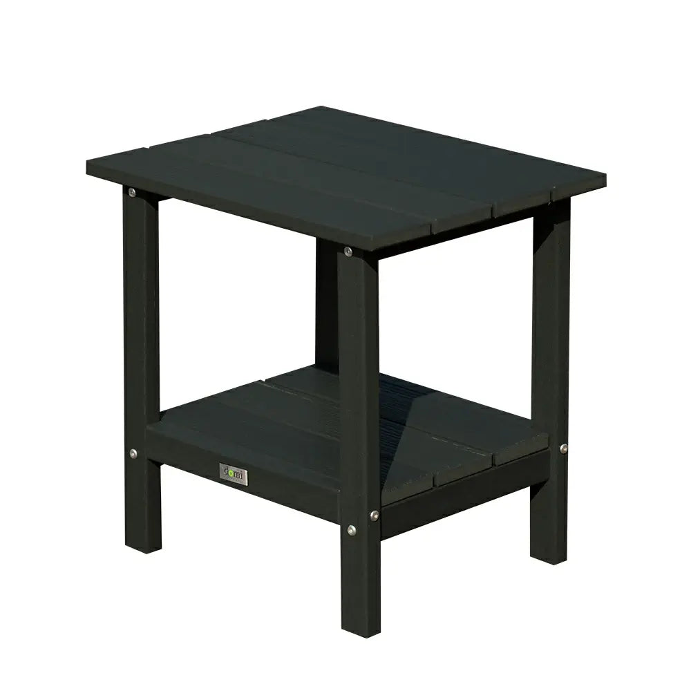 Domi Outdoor Living HDPE Side Table#color_black