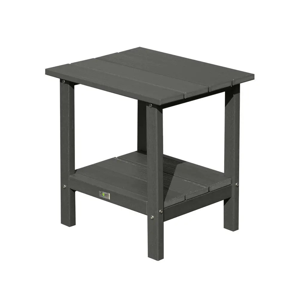 Domi Outdoor Living HDPE Side Table#color_gray