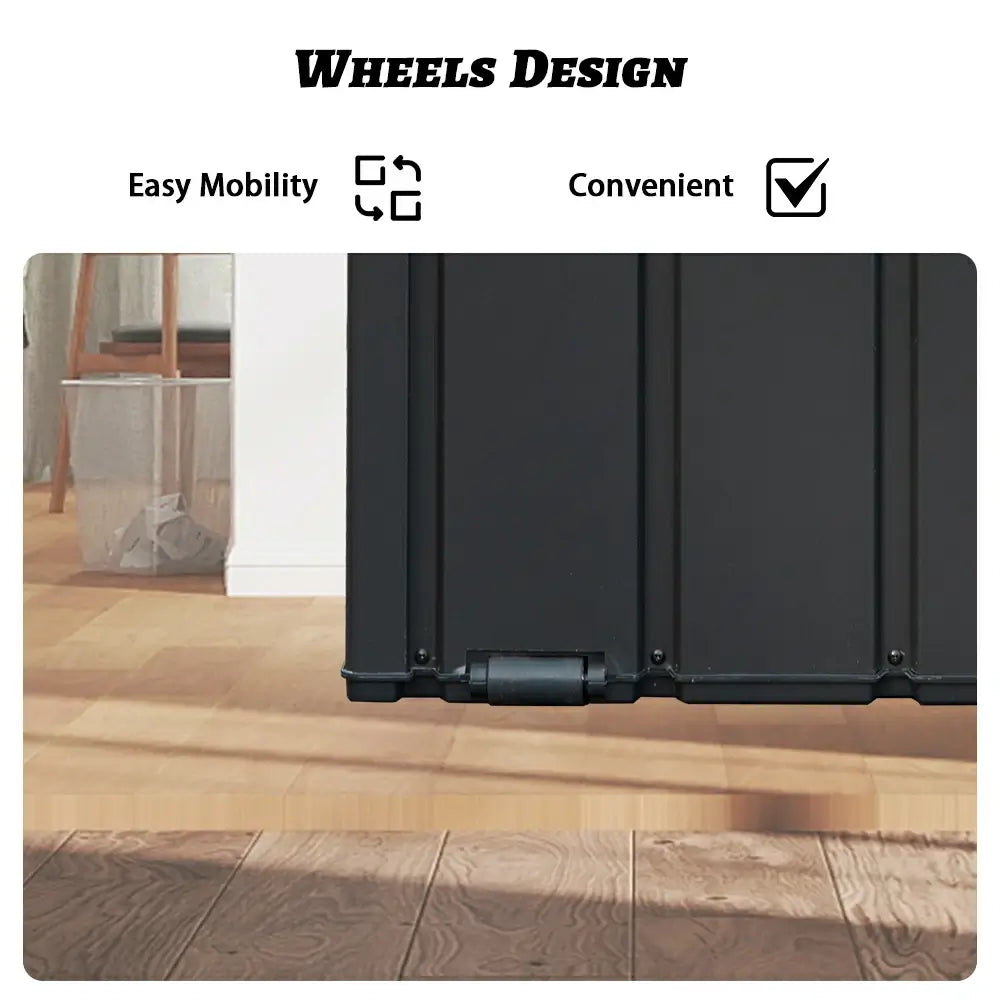 domi metal deck box with resin lid#capacity_120 gallons