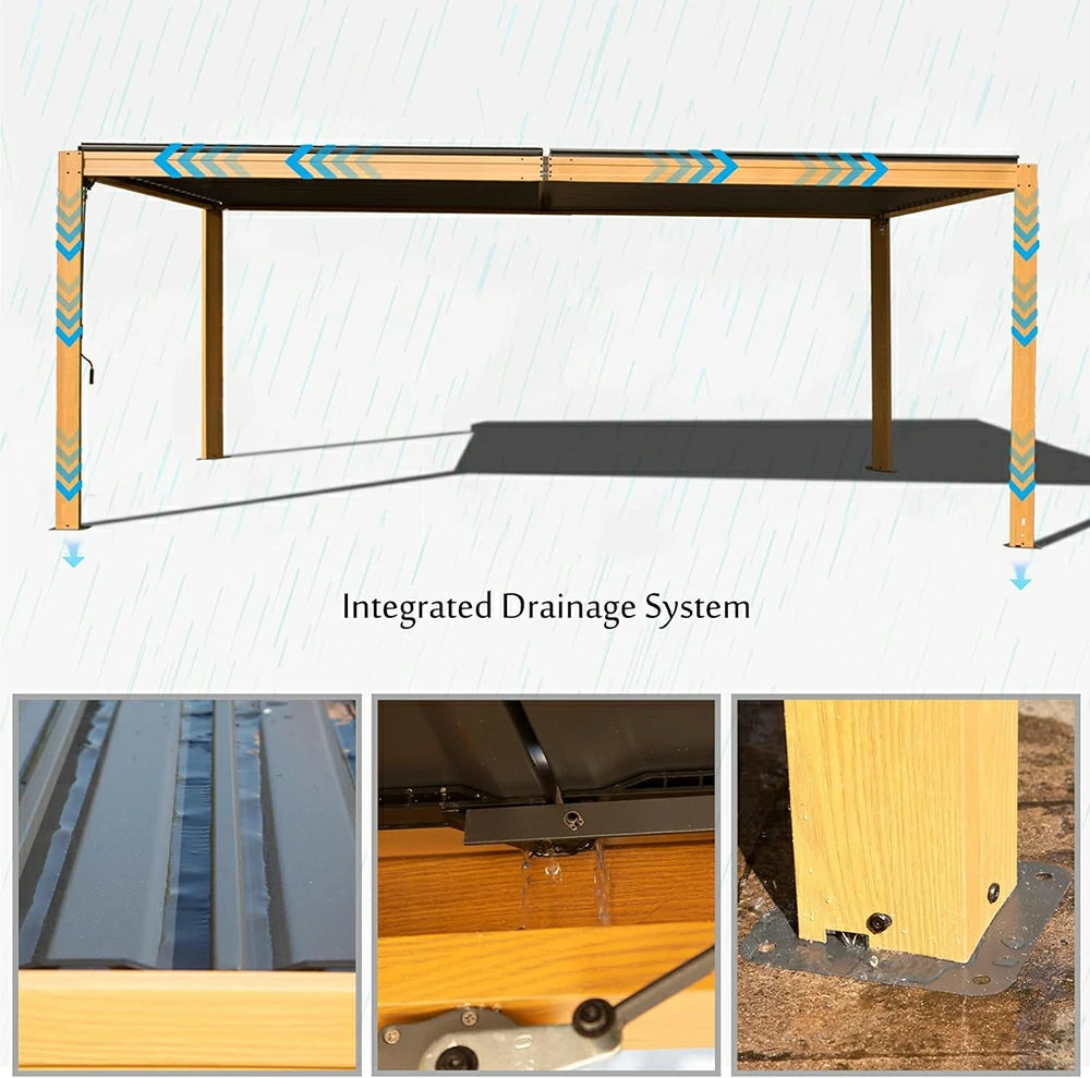 domi louvered pergola#size_10'x16'