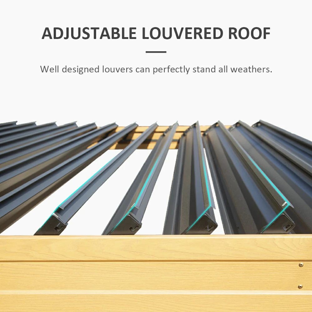 domi louvered pergola#size_10'x16'