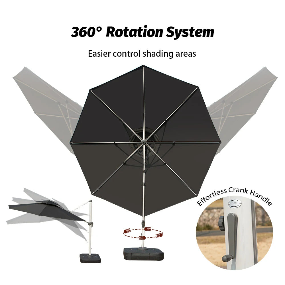 domi patio umbrella #color_Black