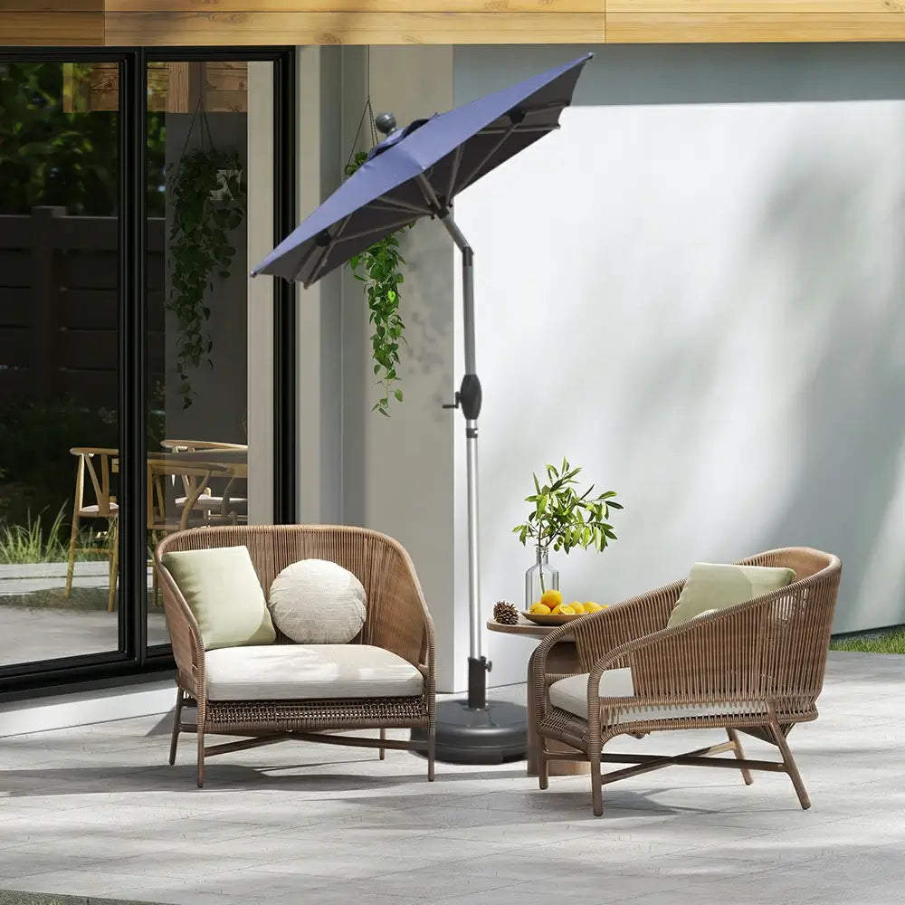 domi market umbrella rectangle #color_navy blue