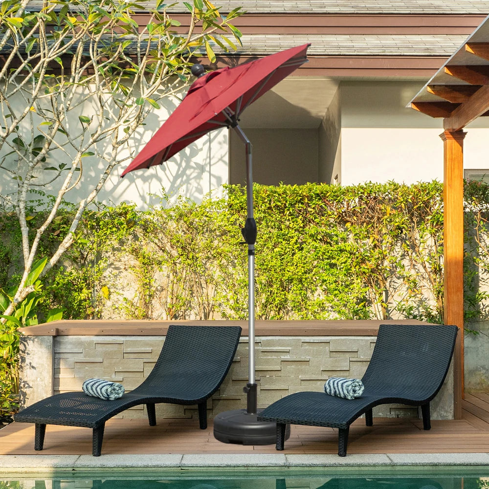 domi market umbrella rectangle #color_brick red